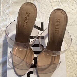 SCHUTZ NUDE SANDALS